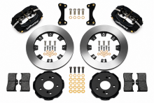 Wilwood 02-06 RSX / 02-05 Civic SI Black Caliper Drilled Rotor 4 Piston Dynalite Front BBK